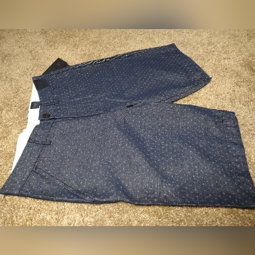 Good Man Brand Polka Dot Indigo Chino Shorts NWT - Picture 3 of 9